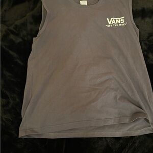 Vans Charcoal Cotton Tank Top